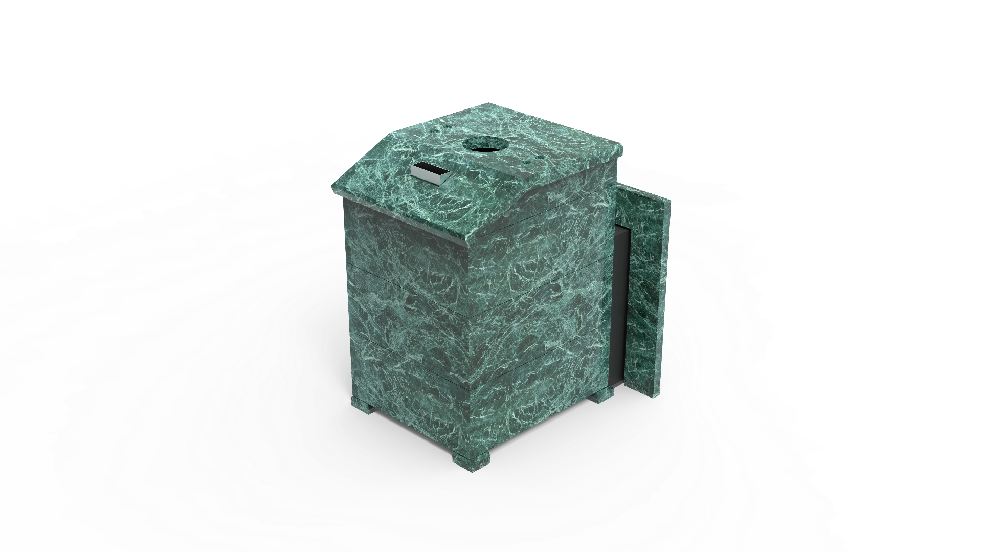 Печь из натурального камня Genesis GN 500 облицовка закрытая со скосом талькохлорит-шлифовка фото в Москве