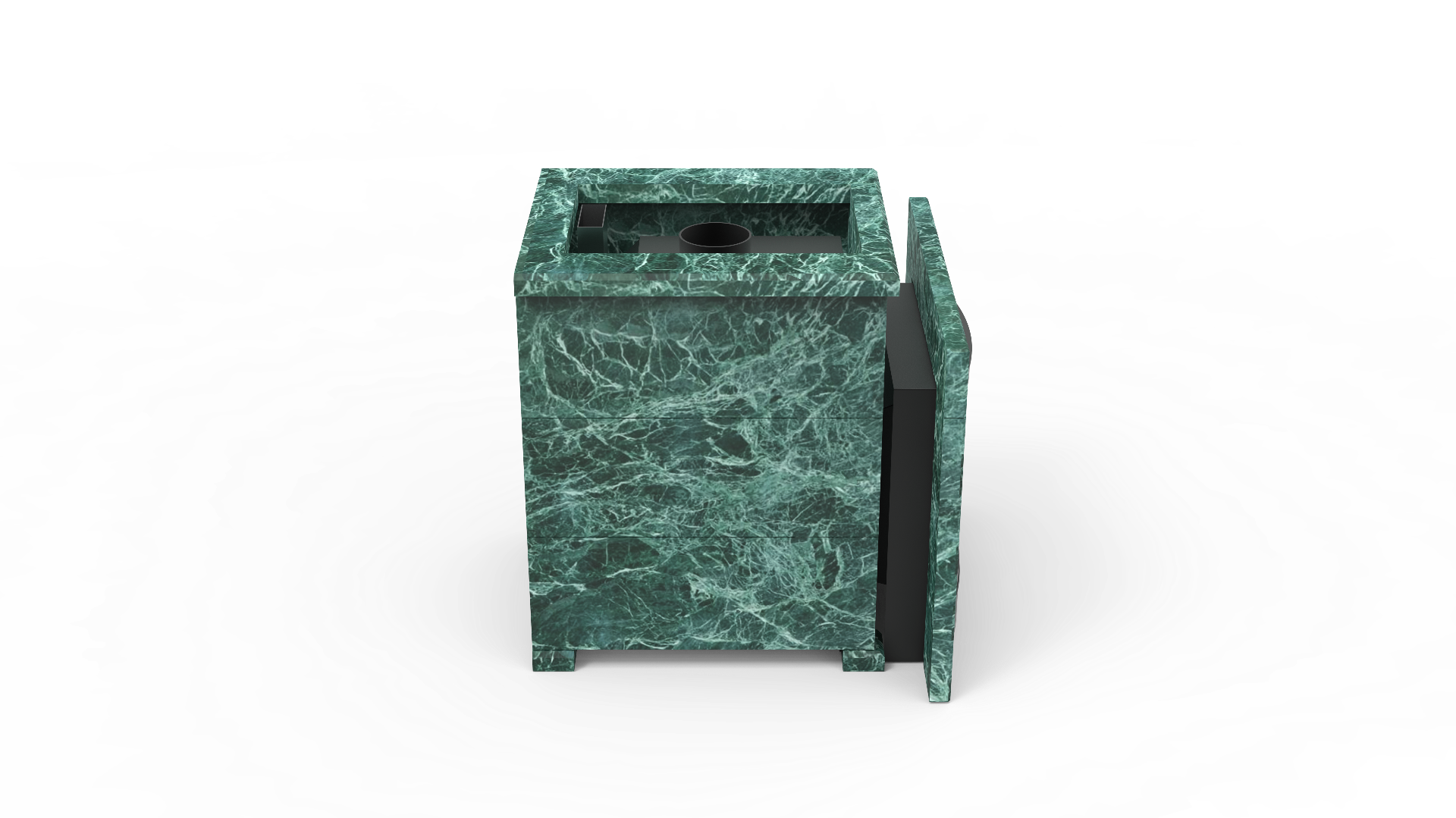 Печь из натурального камня Genesis GN 500 облицовка открытая пироксенит-элит фото в Москве