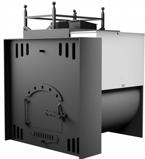 Печь Горыныч Мини, каменка закрытая с левой стороны, естественная система воздушного отопления фото в Москве Печь Горыныч Мини, каменка закрытая с левой стороны, естественная система воздушного отопления фото в Москве