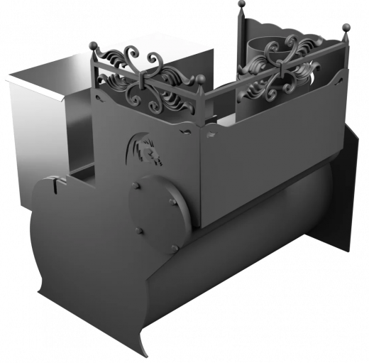 Печь Горыныч 3, каменка с левой стороны, средняя дверь со стеклом фото в Москве Печь Горыныч 3, каменка с левой стороны, средняя дверь со стеклом фото в Москве