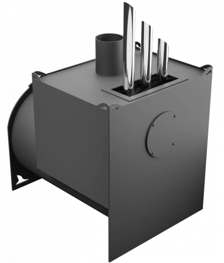 Печь Горыныч Мини, двойная каменка закрытая с парогенератором, малая дверь со стеклом фото в Москве Печь Горыныч Мини, двойная каменка закрытая с парогенератором, малая дверь со стеклом фото в Москве