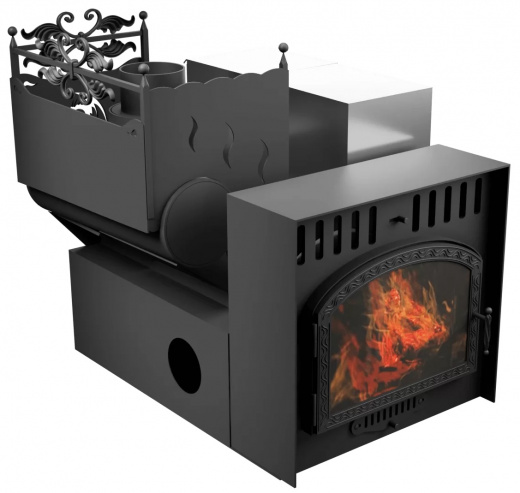 Горыныч 3 СВОП, каменка с левой стороны, большая дверь со стеклом фото в Москве Горыныч 3 СВОП, каменка с левой стороны, большая дверь со стеклом фото в Москве