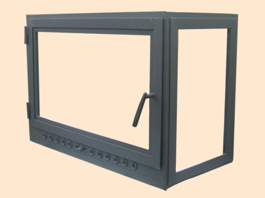 Дверь каминная угловая фото в Москве