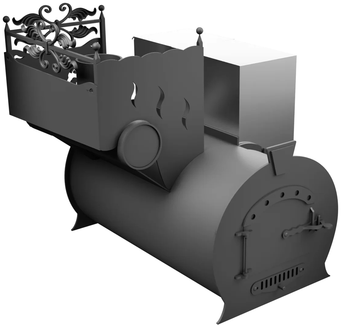 Печь Горыныч 3, каменка с левой стороны фото в Москве Печь Горыныч 3, каменка с левой стороны фото в Москве