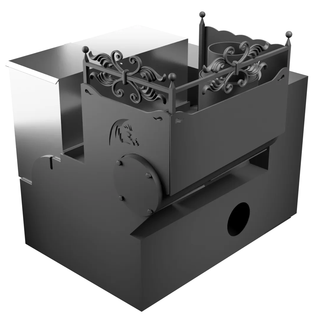 Горыныч 3 СВОП, каменка с левой стороны, большая дверь со стеклом фото в Москве Горыныч 3 СВОП, каменка с левой стороны, большая дверь со стеклом фото в Москве