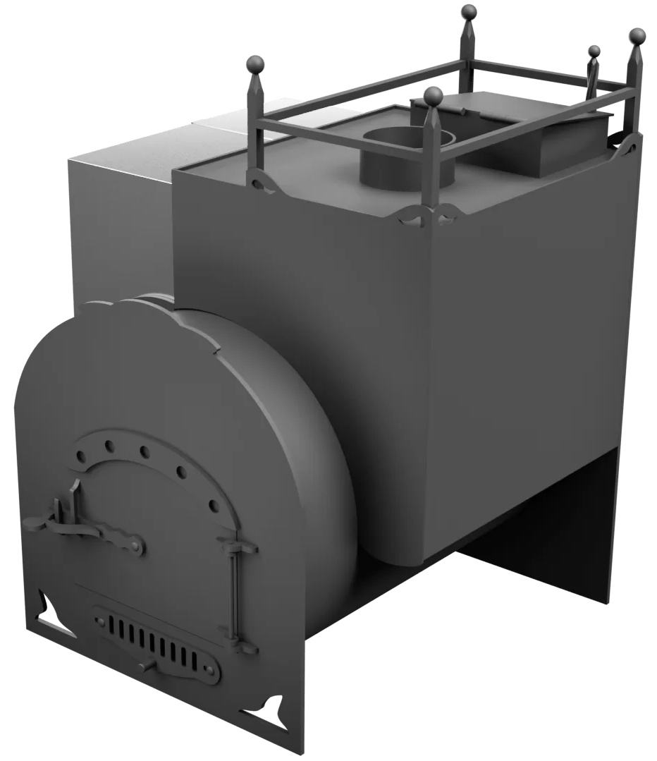 Печь Горыныч Мини, каменка закрытая с правой стороны фото в Москве Печь Горыныч Мини, каменка закрытая с правой стороны фото в Москве