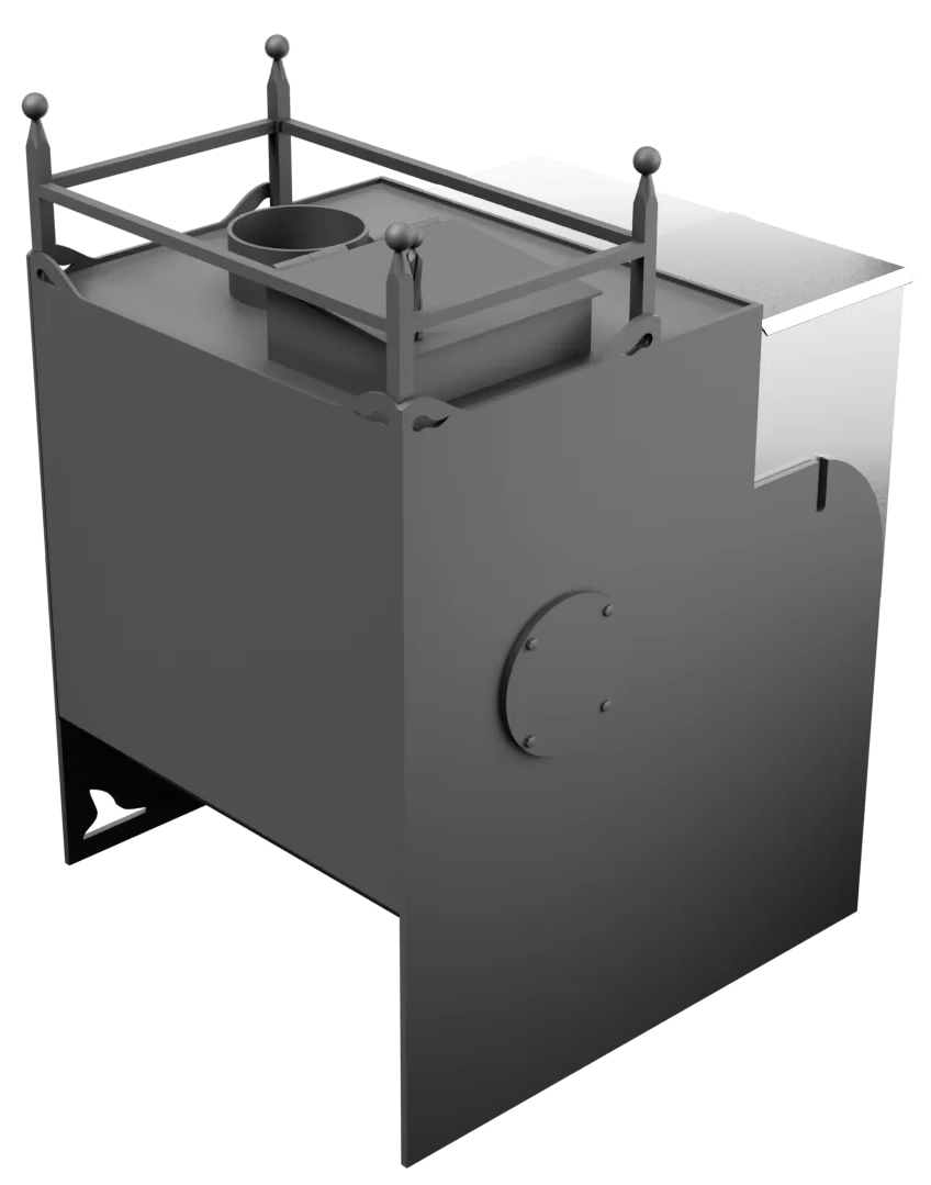 Печь Горыныч Мини, каменка закрытая с правой стороны фото в Москве Печь Горыныч Мини, каменка закрытая с правой стороны фото в Москве