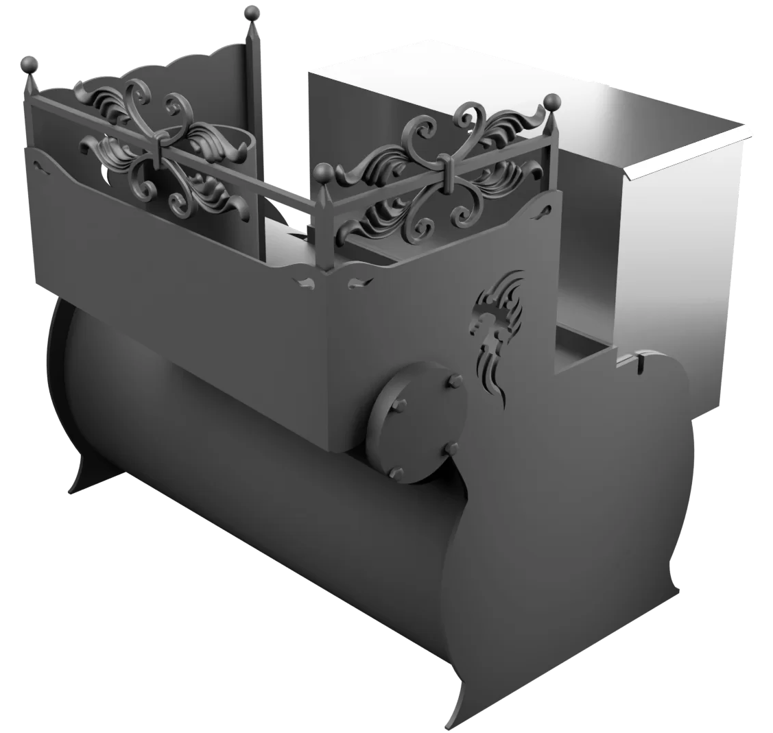 Печь Горыныч 3, каменка с правой стороны, малая дверь со стеклом фото в Москве Печь Горыныч 3, каменка с правой стороны, малая дверь со стеклом фото в Москве