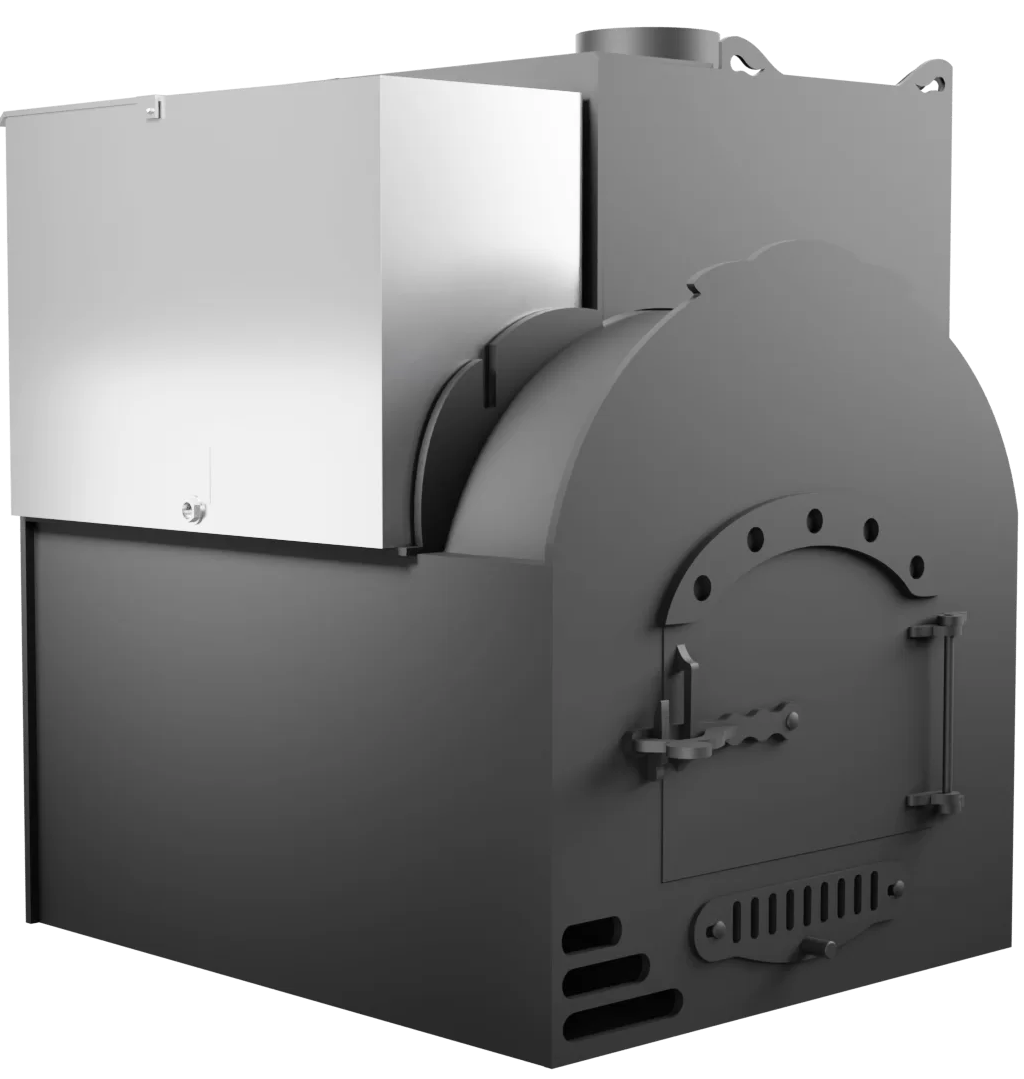 Печь Горыныч Мини, каменка с правой стороны, система воздушного отопления фото в Москве Печь Горыныч Мини, каменка с правой стороны, система воздушного отопления фото в Москве
