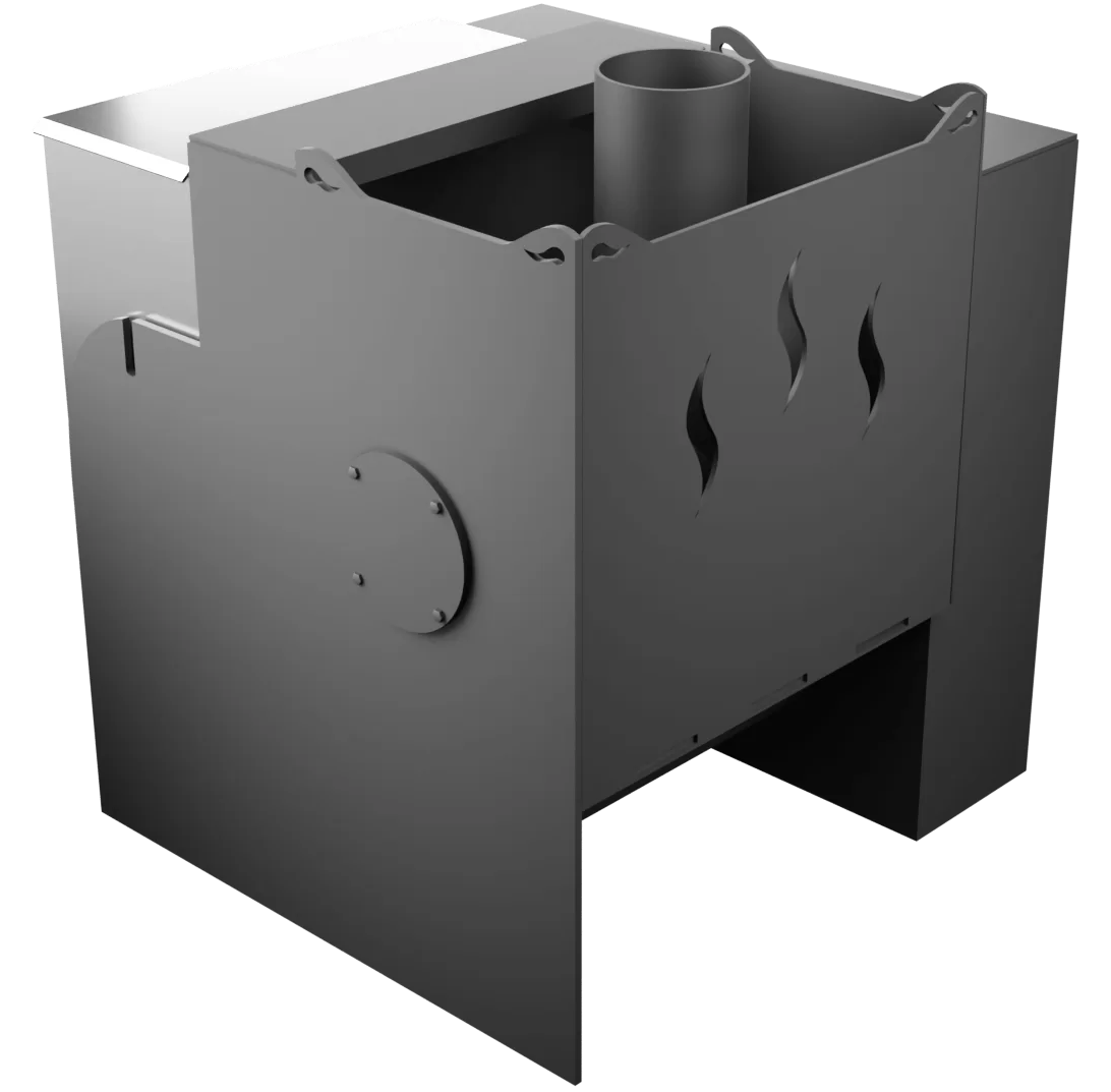 Печь Горыныч Мини, каменка с левой стороны, естественная система воздушного отопления фото в Москве Печь Горыныч Мини, каменка с левой стороны, естественная система воздушного отопления фото в Москве