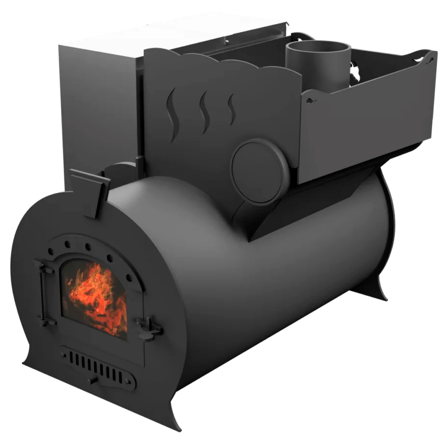 Печь Горыныч 2, каменка с правой стороны, малая дверь со стеклом фото в Москве Печь Горыныч 2, каменка с правой стороны, малая дверь со стеклом фото в Москве