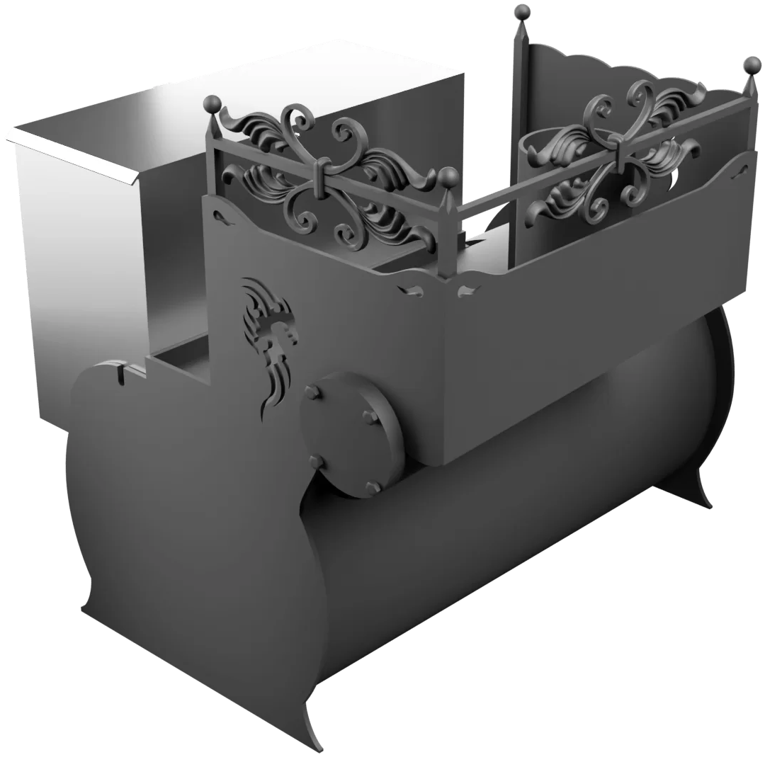 Печь Горыныч 3, каменка с левой стороны, малая дверь со стеклом фото в Москве Печь Горыныч 3, каменка с левой стороны, малая дверь со стеклом фото в Москве