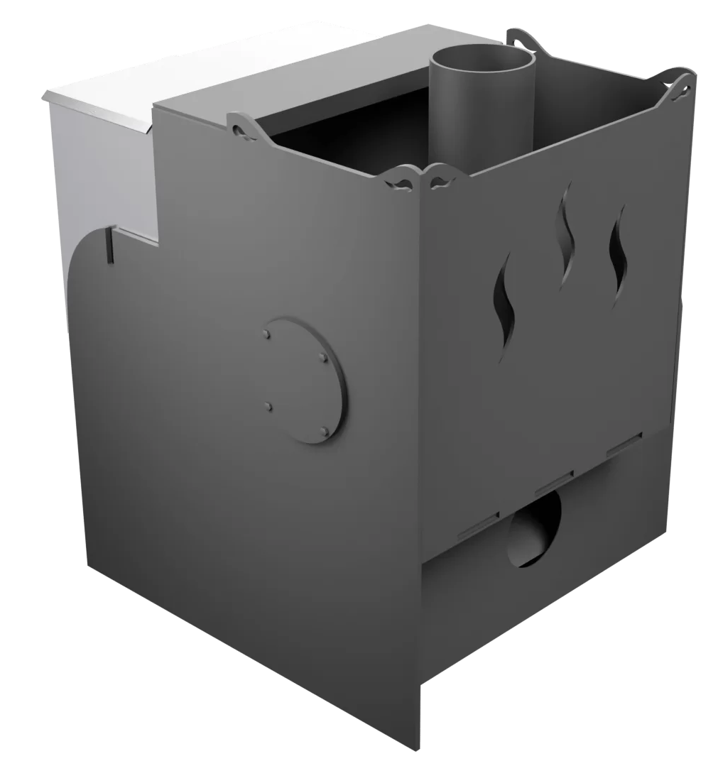 Печь Горыныч Мини, каменка с левой стороны, система воздушного отопления фото в Москве Печь Горыныч Мини, каменка с левой стороны, система воздушного отопления фото в Москве