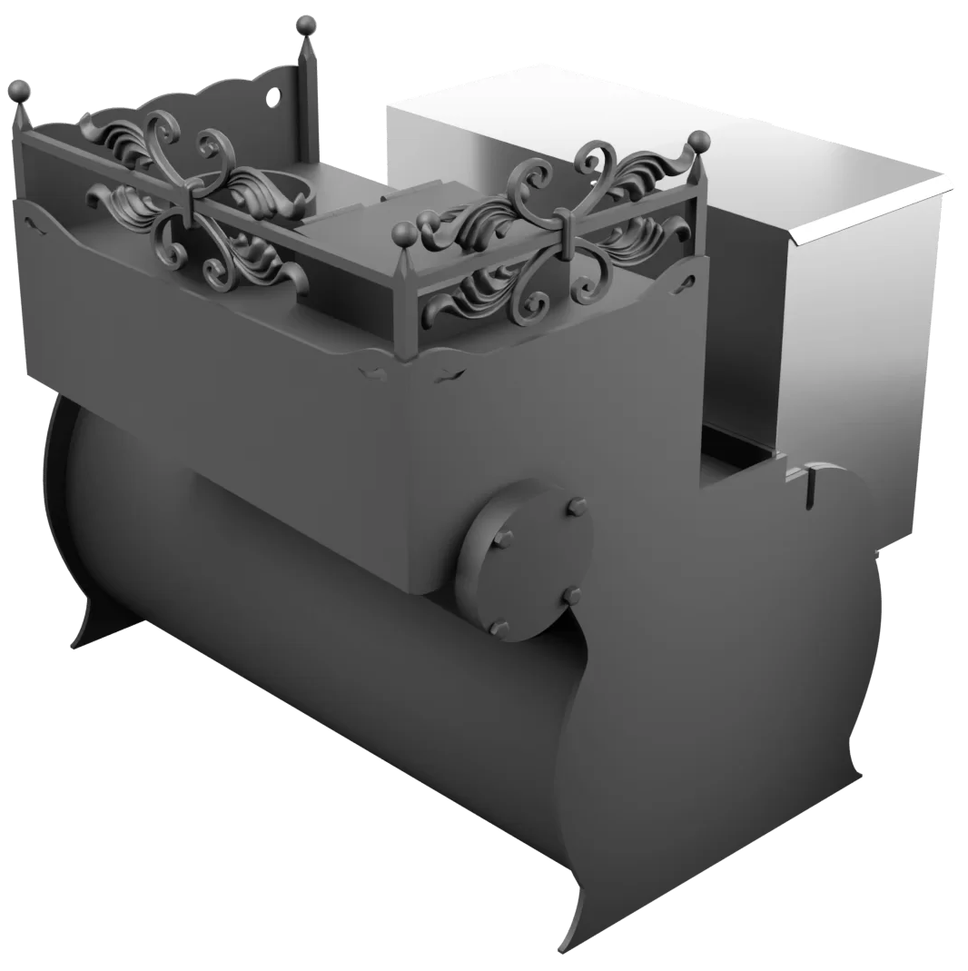 Печь Горыныч 3, каменка закрытая с правой стороны, малая дверь со стеклом фото в Москве Печь Горыныч 3, каменка закрытая с правой стороны, малая дверь со стеклом фото в Москве