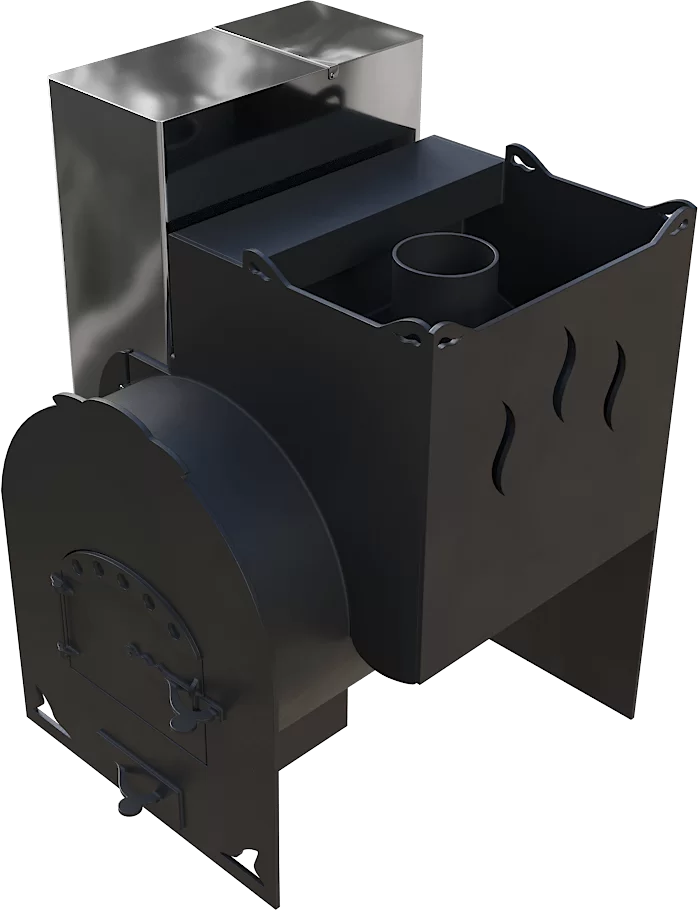 Печь Горыныч Мини, каменка с правой стороны фото в Москве Печь Горыныч Мини, каменка с правой стороны фото в Москве