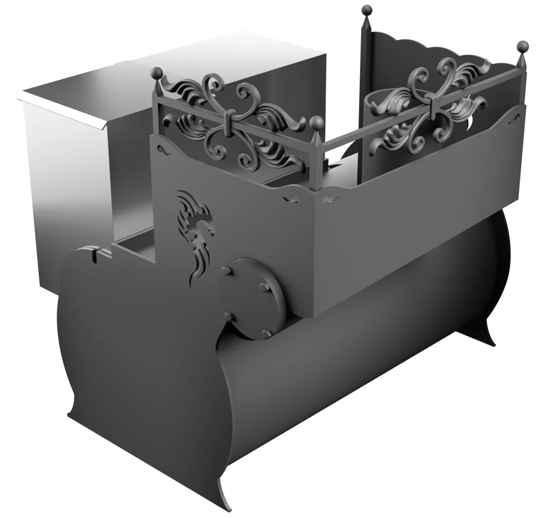 Печь Горыныч 3, каменка с левой стороны фото в Москве Печь Горыныч 3, каменка с левой стороны фото в Москве