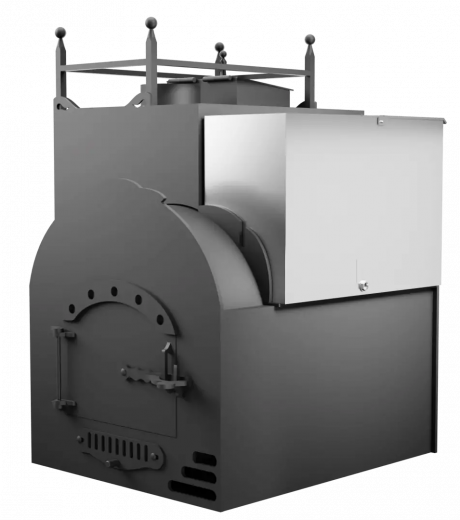 Печь Горыныч Мини, каменка закрытая с левой стороны, система воздушного отопления фото в Москве Печь Горыныч Мини, каменка закрытая с левой стороны, система воздушного отопления фото в Москве
