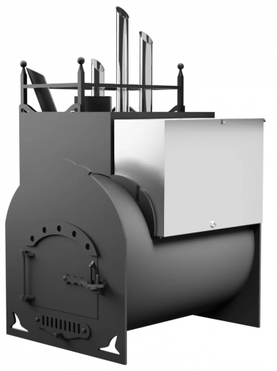 Печь Горыныч Мини, каменка закрытая с парогенератором с левой стороны фото в Москве Печь Горыныч Мини, каменка закрытая с парогенератором с левой стороны фото в Москве