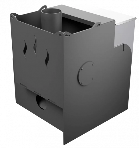 Печь Горыныч Мини, каменка с правой стороны, система воздушного отопления фото в Москве Печь Горыныч Мини, каменка с правой стороны, система воздушного отопления фото в Москве