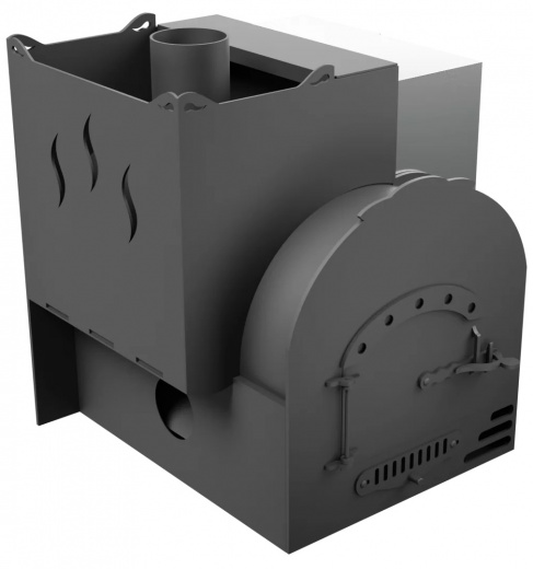 Печь Горыныч Мини, каменка с левой стороны, система воздушного отопления фото в Москве Печь Горыныч Мини, каменка с левой стороны, система воздушного отопления фото в Москве