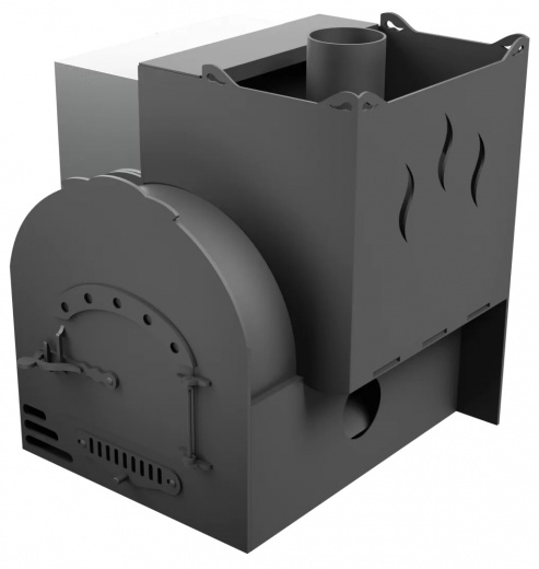 Печь Горыныч Мини, каменка с правой стороны, система воздушного отопления фото в Москве Печь Горыныч Мини, каменка с правой стороны, система воздушного отопления фото в Москве