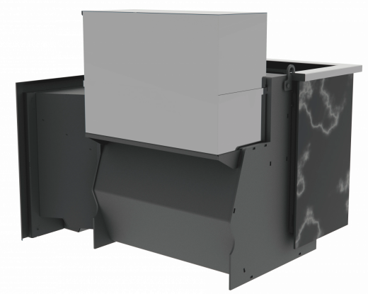 Банный камин 800, AISI 430 фото в Москве Банный камин 800, AISI 430 фото в Москве