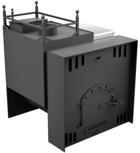 Печь Горыныч Мини, каменка закрытая с левой стороны, естественная система воздушного отопления фото в Москве Печь Горыныч Мини, каменка закрытая с левой стороны, естественная система воздушного отопления фото в Москве