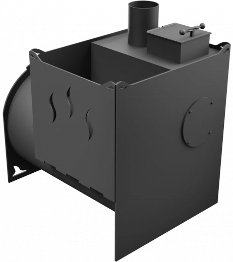 Печь Горыныч Мини, двойная каменка, малая дверь со стеклом фото в Москве Печь Горыныч Мини, двойная каменка, малая дверь со стеклом фото в Москве