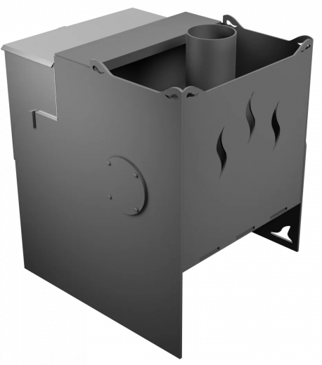 Печь Горыныч Мини, каменка с левой стороны, дверь малая со стеклом фото в Москве Печь Горыныч Мини, каменка с левой стороны, дверь малая со стеклом фото в Москве