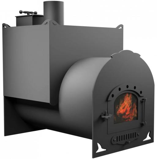 Печь Горыныч Мини, двойная каменка, малая дверь со стеклом фото в Москве Печь Горыныч Мини, двойная каменка, малая дверь со стеклом фото в Москве