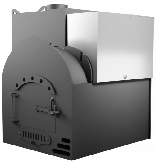 Печь Горыныч Мини, каменка с левой стороны, система воздушного отопления фото в Москве Печь Горыныч Мини, каменка с левой стороны, система воздушного отопления фото в Москве