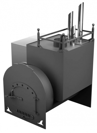 Печь Горыныч Мини, каменка закрытая с парогенератором с правой стороны фото в Москве Печь Горыныч Мини, каменка закрытая с парогенератором с правой стороны фото в Москве